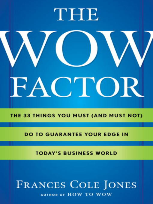 Cover image for The Wow Factor